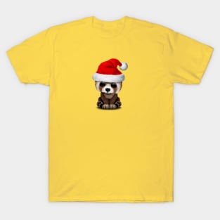 Christmas Red Panda Wearing a Santa Hat T-Shirt